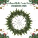 12Pcs 18" Real Touch Christmas Cedar Branches Artificial Realistic Christmas Greenery Pine Branches Faux Greenery Plants Stem for Vase DIY Crafts Garland Wreath Indoor Outdoor Home Decor