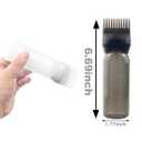 4 PCS Root Comb Applicator Bottle, Oiling & Dye Shampoos Hair Salons - 6oz (2blk+2wh)