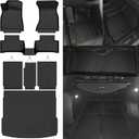 Custom Fit Floor Mats for Audi Q5/SQ5 2018-2024(Not for PHEV), All Weather TPE Floor Liners with Trunk Mat & Backrest Protectors, Odorless Full Set Interior Accessories