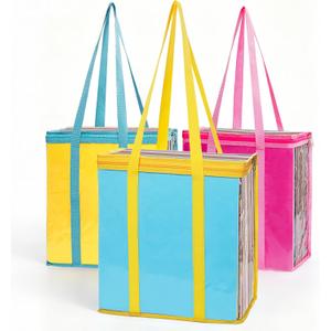Hukado 3-Pack 12x12 Scrapbook Paper Storage Bag  Clear Organizer with Handle, Holds 500+ Sheets, Fits 12" x 12" Cardstock & Scrapbooking Paper, Portable Storage for Craft Vinyl & Supplies, 3 Colors