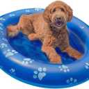 PoolCandy Inflatable Pet Float - Easy Set Up Doggy Pool Floats (Up-to 100LB PAW Large)