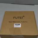 FUTEI Light Blue Decorative Throw Pillow Covers 20x20 Inch Set of 2,Double Stitch Scalloped Bordered Soft Chenille Cushion Cases,Modern Home Decor for Couch Bed Living Room