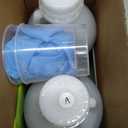 TAKIMO 68OZ Crystal Clear Epoxy Resin Kit - 1:1 Mixing Ratio, Bubble Free & Anti-Yellowing - High Gloss Casting & Coating Resin for Jewelry, River Tables, Bar Top, Countertops & Wood - Heat Resistant