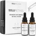 Retinol Serum for Face Wrinkles Skin Renewing Day & Night System (2 x 30 ml) Anti Aging Skin Booster Serum, Moisture-Locking Duo for Eyes, Neck & Deep Lines