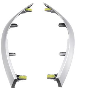 X AUTOHAUX Left and Right Upper Side Central Dashboard Cover Strip Trim for Toyota Corolla 2008-2013 55436-02330 55435-02370 Center Dash Navigation Side A/C Outlet Air Vent Panel Strip 1 Pair