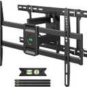USX MOUNT UL Listed TV Wall Mount for 42"-85" TVS, Fits 16" 18" or 24" Studs, Full Motion Wall Mount Swivel Tilt Extension TV Bracket with Dual Articulating Arms, Max VESA 600x400mm, Load 110lbs (42-85 FM TV Mount &16-24 Wood Stud)