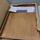 Larger Bamboo Serving Tray with Handles - Decorative Wooden Trays for Eating, Working, and Storing, Suitable for Use in Bedroom, Living Room, Kitchen, Bathroom, Outdoor Scenarios and More
