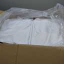 PartyVillage 12 Panels 5ftx30ft White Ceiling Drapes for Wedding Parties  30 FT Extra Long Thick Polyester Wrinkle-Free Drapery Tent Decor Decorations for Birthday Party Ceremony Stage Swag