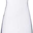 8 inch Clear Glass Flower Vases for Centerpiece Table Home Indoor Desk Decor,Ins Modern Boho Style Vase for Wedding Housewarming Gift (White)