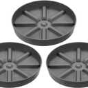 PATIKIL Plant Pot Saucers 9 Inch, 3 Pack Plastic Round Plant Pot Thicker Flower Drip Tray for Indoor Outdoor, Gray