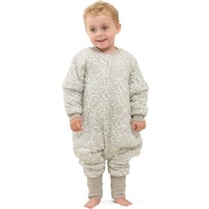 Mosebears Baby Sleep Sack with Legs,Cotton Baby Sleep Sack for Toddler Thicken 2.5 TOG (18-36 Months, Leaf)