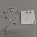 Cubilux 3.5mm 2-Pin 0.78mm Headphone Cable with Microphone, Silver Plated OFC Wires Replacement 1/8 2 Pins 0.78 Earphone Cable with Boom MIC, 4 Feet
