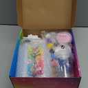 ColoPlay Taba Squishy Kit - 18OZ Rubber with Guided, Bubble Free and Faster Fully Cures - FuFu Squishy Kit with Mold, Flocking Powder - Stress Relief Entertainment