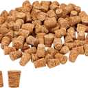Juvale Tiny Cork Plugs & Mini Stoppers - 100-Pack, 0.4 x 0.3 x 0.5 In, Brown - Corks for Test Tubes & Mini Bottle Lids for DIY Crafts & Spice Shakers