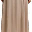 Women's Flowy A Line Skirts,Work Skirts for Women,Maxi Skirts for Women with Pockets (Black, XXL)