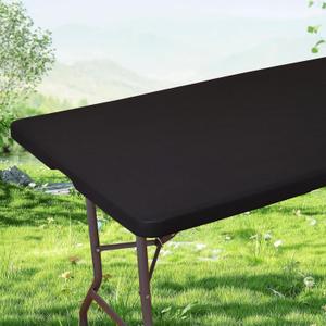 CRFATOP 5FT Waterproof Folding Rectangle Tablecloth Stretch Elastic Fitted Picnic Table Cover Printed Rectangular Table Cloth Tables Protector for Picnic Party Camping, 60x 30in,38