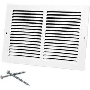 Howeall 10"W x 8"H [Duct Opening Size] Steel Return Air Grille, Air Return Vent Cover for Ceiling and Sidewall - HVAC Air Vent Covers - [Outer Dimensions: 11.75"W x 9.75"H]