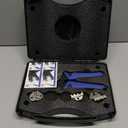 Crimping Tool Set 4PCS - Ratchet Wire Crimping Tool for Heat Shrink,Insulated Nylon,Non-Insulated,wire ferrules,Open Barrel Terminals,Solar Connectors - Crimper with 3 Interchangeable Die