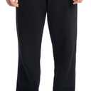 Fruit of The Loom Eversoft Fleece Joggers with Pockets, Relaxed Fit, Moisture Wicking, Breathable, Tapered Sweatpants (White)