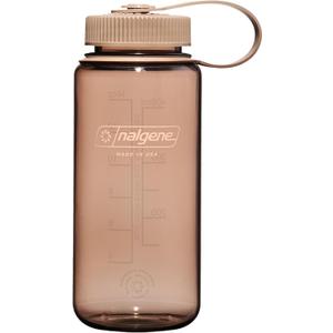 Nalgene Sustain Tritan BPA-Free Water Bottle Made with Material Derived from 50% Plastic Waste (using ISCC certified mass balance), 16 OZ, Wide Mouth, Mocha