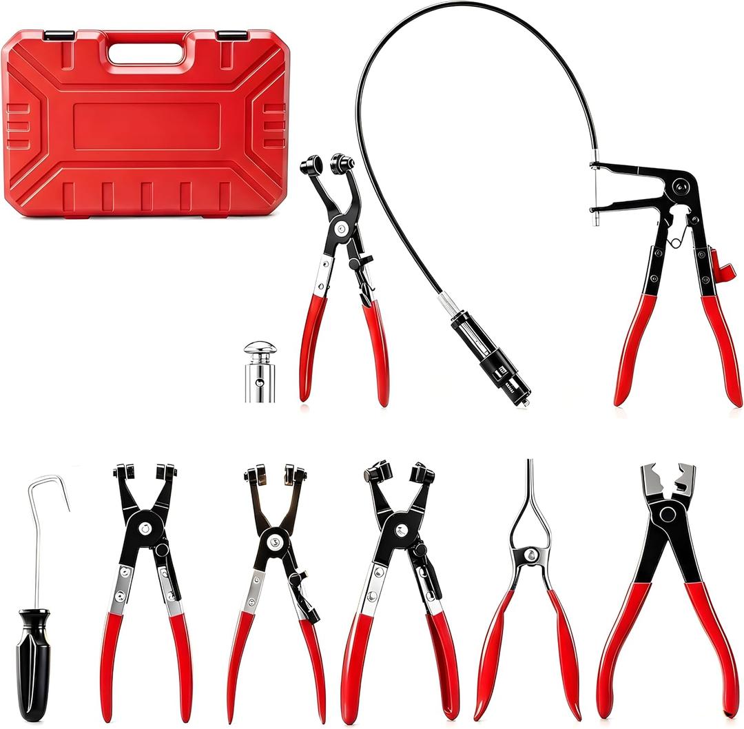 Saker Hose Clamp Pliers Set, Automotive Clamp Removal Tool Kit 9PCS