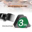 Professional Hair Clipper Combs Guides Set - 2.25'' to 3'' Size Range, Replacement GuardsCOMPATIBLE WITH WAHL Most Clippers/TrimmersMost Clippers/Trimmers,Grey(4 Pieces)