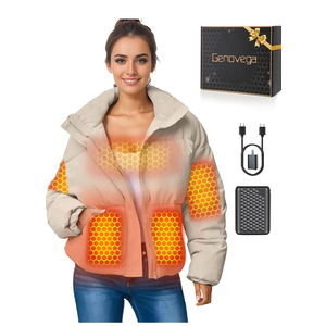 Graphene Women Heated Jacket 12V Fast Charge 18400mAh Large Capacity(Size M)