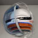 Spooktacular Creations Astronaut Helmet for Kids with Movable Visor Pretend Role Play Accessory Toy Set Halloween Costumes (White+red)