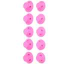 10-Piece Heatless Rollers Curlers Hair Set with Large and Small Soft Silicone Rollers for Overnight Curls, No Heat Styling (pink)