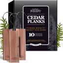 Dr. Killigan's Cedarwood Planks  Cedar Blocks for Clothes Storage, Great Alternative to Moth Balls for Closet, Drawer Deodorizer, Sustainably Harvested in USA (10Pack)