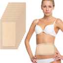 15 Pcs Castor Oil Pack Wrap, Disposable Portable Castor Oil Packs Patches with Anti Leakage Cotton for Belly/Leg/Back (Oil Not Included), 11" x 6.3"