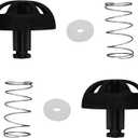 2-Pack Coffee Replacement Brew Basket Spring Loaded Stopper Kits Fits For Mr. Coffee Black and Decker Hamilton coffee maker parts, Parts Number 990117900 990237500 Coffee Machine Accessory