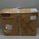 SOUNDFUSE Rollator Walkers for Seniors with Seat, Foldable Lightweight Rolling Walker with 8" Big PU Wheels, Ergonomic Seat, Dual Height Adjustment (Red)