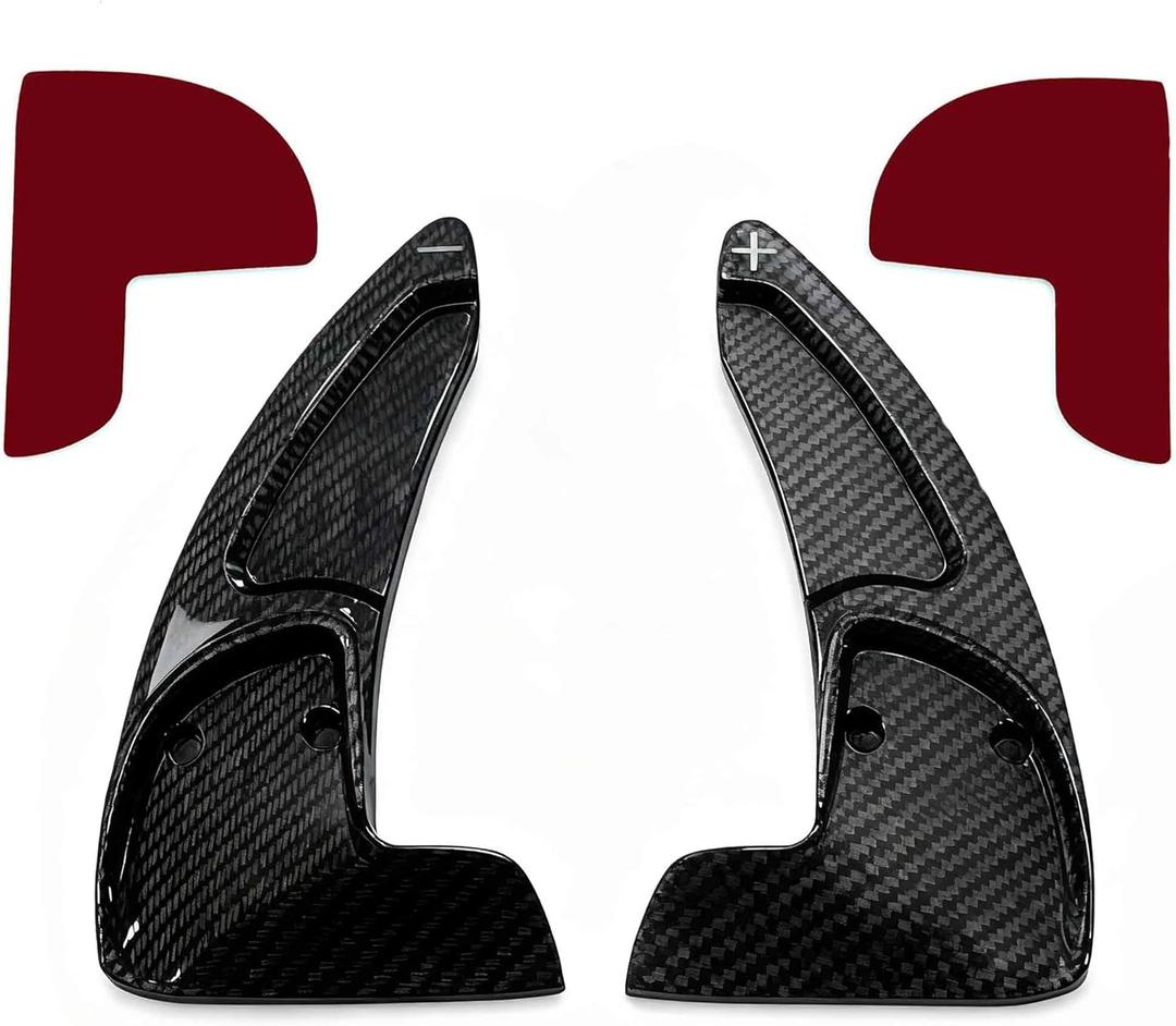 Steering Wheel Shift Paddle Extended Shifter Trim Cover for Dodge Challenger Charger Durango RT & Scat Pack 2015-2024, for Jeep Grand Cherokee 2014-2021 (Carbon Fiber Color)