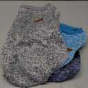 3 Pack Dog Sweaters for Small Dogs Girl Boy Winter Fleece Clothes Warm Soft Dog Sweatshirt Outfit for Dogs Cats Pet Apparel (XXL (Back: 20.4", Chest: 26.7", 22-26 lbs), Navy Blue+Grey+Light Blue)