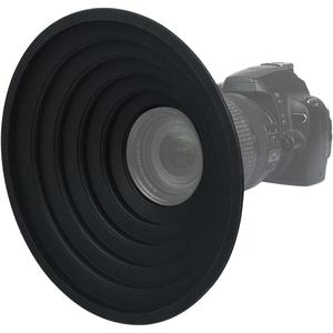 DS. DISTINCTIVE STYLE Rubber Lens Hood Anti Reflection Reversible Collapsible Lens Hood Compatible with Nikon/Canon/Sigma/Tamron/Fujifilm/Sony 70-85mm Camera Ultra Wide Lens