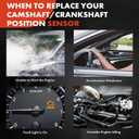 A-Premium Engine Camshaft Position Sensors Compatible with Mercedes-Benz C250 10-15 C300 08-12 C350 08-11 E350 E550 10-11 GLK350 GL450 GL550, 2pcs Set, Replace# 2729050043, 51377006AA