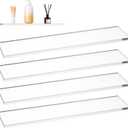 4 Pcs Medicine Cabinet Replacement Shelves 13 Inch Medicine Acrylic Shelves Wall-Mounted and Hanging Suitable for Bathroom Kitchen Living Room (Clear)
