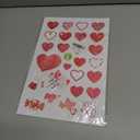 9 Sheets Valentine's Day Window Clings,Double-Sided Glass Window Stickers Decor,Reusable Red Pink Love Heart Stickers Decals for Home Wedding Anniversary Party Store Glass Holiday Decoration (V01)