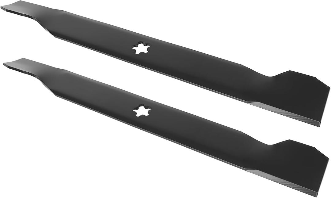193957 Mower Blades Fit for AYP Craftsman 38" Deck, 138497 High Lift Blades Replace for Craftsman Hu sqvarna Pou LAN 134148 127842, Oregon 195-033, 2 Pack