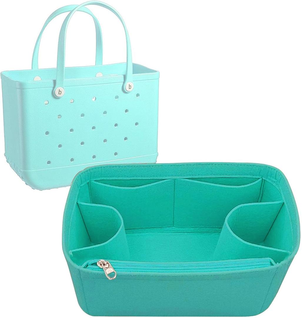Lckaey Beach Bag Organizer Accessories for Bogg Bag Large Organizing bogg insert 3018green-L