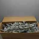 Cypress 7 Foot Pre-Lit LED Flocked Christmas Tree Holiday Decor with 350 Warm White and Multi-Color LED Lights