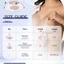 Niidor Transparent Nipple Covers For Women Seamless Silicone Pasties Nipple Covers Reusable 2025 Upgraded Breast Petals (Small)