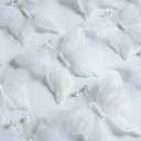 12 PCS White Feather 3D Butterfly Wall Stickers, Glitter Butterflies Decor for Flower Bouquet Nursery Wedding Cake Baby Shower Birtyday Party Decorations DIY Crafts, Butterfly Hair Clips