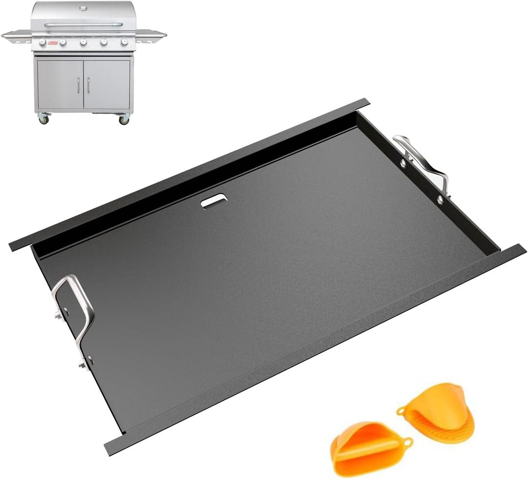 30" x 19.2" Full Size Griddle, Non-stick Carbon Steel Flat Top Griddle for Bull 4 Burner Angus 41628 47628 41629 and Outlaw 30" 26039 26038, Replace for Bull 18248 18249 and Lion L75000