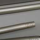 Silver Curtain Rods for Windows,1 Inch Diameter Heavy Duty Curtain Rods,Adjustable Curtain Rod,Telescoping Drapery Rods,Window Curtains Rod 86'', Antique Silver