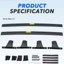 Roof Rack Cross Bars Fit for Nissan Rogue 2014-2020(with Raised Side Rails)