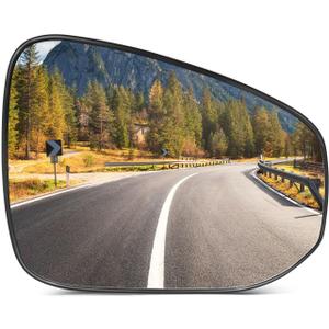 SCITOO Passenger Side Mirror Glass Fit For 2013-2018 For Toyota RAV4 Non-heated Chrome Right Exterior Mirror Glass With Backing Plate RM72479-11PRB-AUT