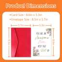 Funny Double-Sided Mother's Day Card for Mom, Awesome Mom Card from Son Daughter with Red Envelope and Sticker