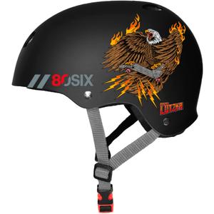 80SIX Triple Certified Multisport Helmet - Ideal for Bike, Scooter, Skateboard, Roller Skate and Inline Skate, 8+ Youth, 19.5"-20.5"